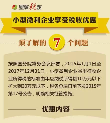 小型微利企業(yè)享受稅收優(yōu)惠須了解的7個問題