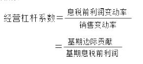 2015年注冊會計師《審計》財務杠桿公式總結