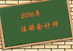 2016年注冊會計師復習資料