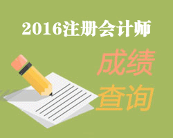 2016年注冊(cè)會(huì)計(jì)師考試成績(jī)查詢時(shí)間