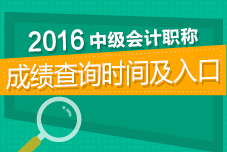 2016年中級(jí)會(huì)計(jì)職稱考試成績查詢專題