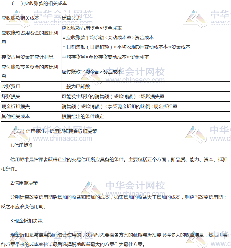 《財(cái)管》高頻考點(diǎn)：應(yīng)收款項(xiàng)管理