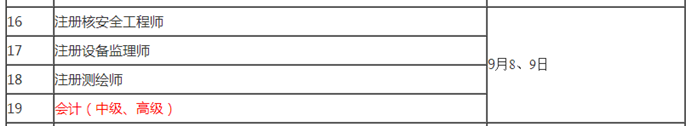 重磅！2018年高級會計師考試時間公布：9月9日