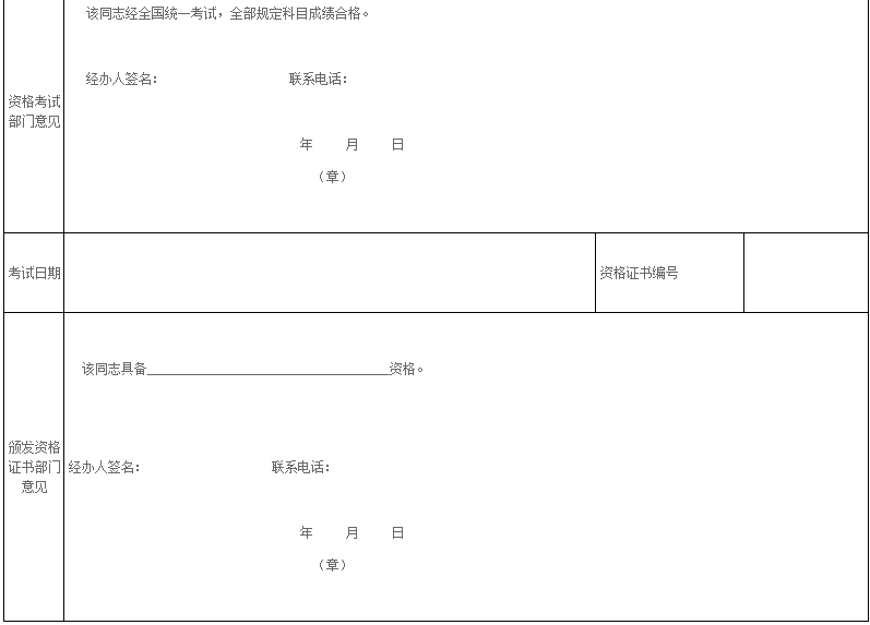 年度會(huì)計(jì)專業(yè)技術(shù)資格考試登記表