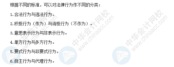 2018年初級會計(jì)職稱《經(jīng)濟(jì)法基礎(chǔ)》高頻考點(diǎn)：法律事實(shí)