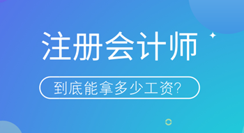 注冊(cè)會(huì)計(jì)師持證人到底能拿多少工資？