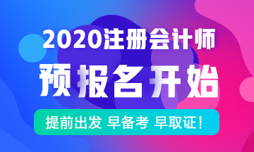 2020年注冊(cè)會(huì)計(jì)師考試預(yù)報(bào)名