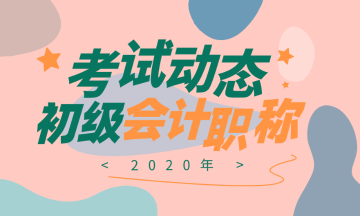 四川2020會計初級職稱考試時間在何時？