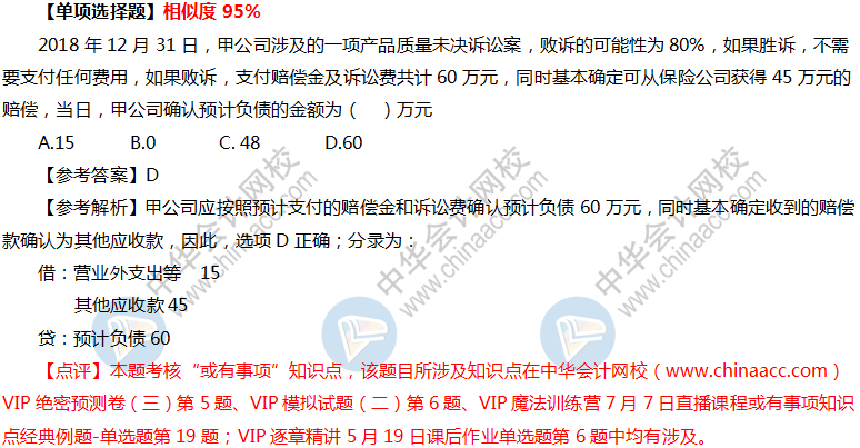 VIP簽約特訓計劃《中級會計實務》考試情況分析