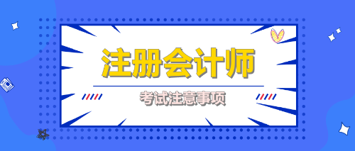 注冊會計師考試注意事項