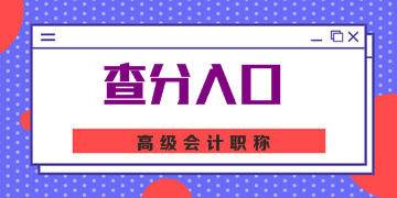 2019年廣東高級會計成績查詢