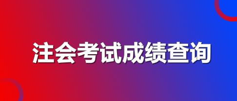 湖北注冊(cè)會(huì)計(jì)師考試成績(jī)查詢