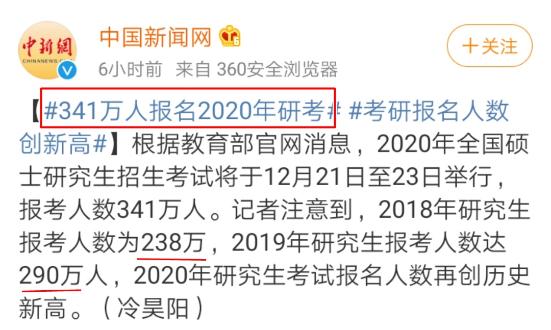 2020年考研人數(shù)創(chuàng)新高！那就不考CPA了？