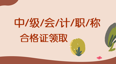 什么時候可以領(lǐng)取2019年湖北中級會計證？