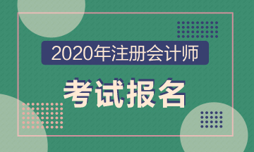 四川2020年注冊(cè)會(huì)計(jì)師報(bào)名時(shí)間