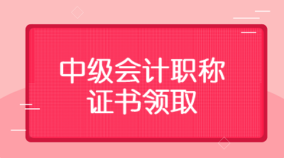 湖北武漢2019年中級會計證書領(lǐng)取時間