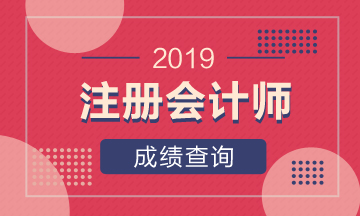 2019年什么時候可以查注冊會計師成績呢？