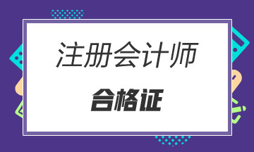 海南CPA綜合階段合格證領(lǐng)取