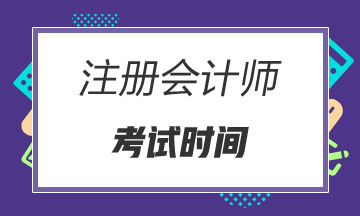 河南2020年注會(huì)什么時(shí)候考試？