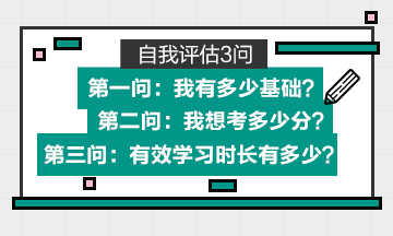 基礎(chǔ)+目標(biāo)分?jǐn)?shù)+有效學(xué)習(xí)時長=高會備考計(jì)劃