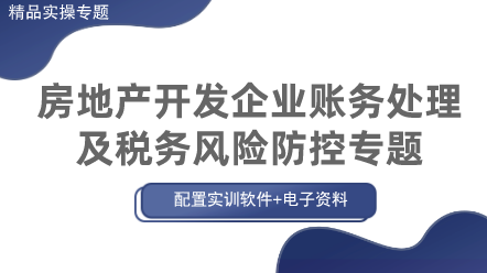 房地產(chǎn)企業(yè)賬務(wù)處理及稅務(wù)風(fēng)險防控