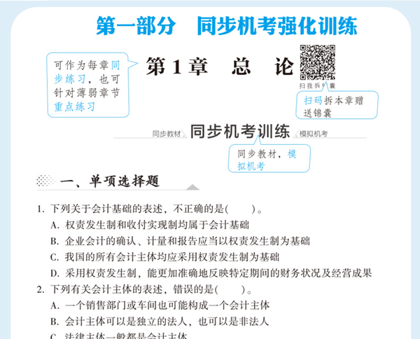 2020年注會(huì)《同步機(jī)試題庫(kù)一本通》電子版搶先試讀！速來(lái)圍觀