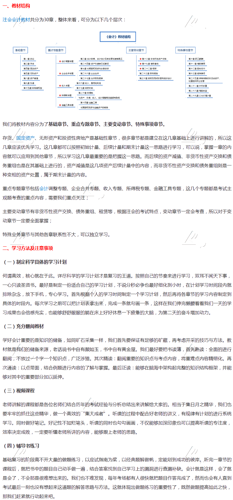 搶鮮看！注會《會計》基礎階段教材結構+4大學習方法分享