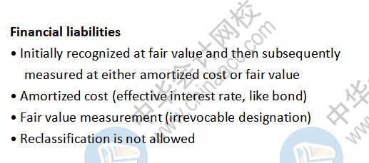 美國cpa考試知識點(diǎn)：Financial liabilities