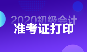 廣東2020初級(jí)會(huì)計(jì)準(zhǔn)考證打印時(shí)間