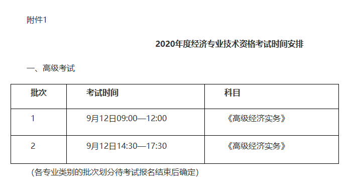 黑龍江2020高級經(jīng)濟(jì)師報(bào)名時(shí)間