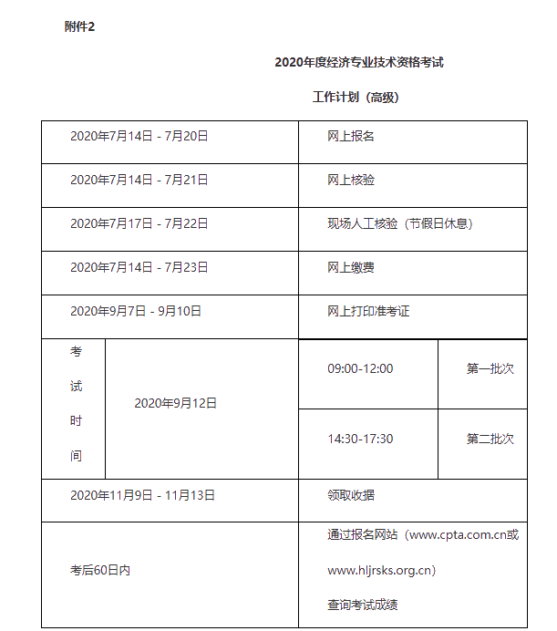 黑龍江2020高級經(jīng)濟(jì)師報(bào)名時(shí)間