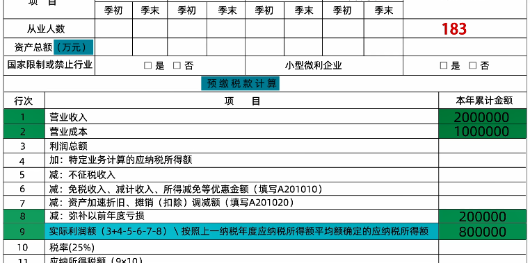 新修訂！企業(yè)所得稅月（季）度預(yù)繳納稅申報(bào)表（A類）變化及操作指南