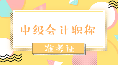 甘肅2020中級會(huì)計(jì)職稱準(zhǔn)考證打印時(shí)間