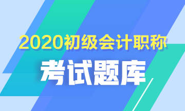 貴州省2020年初級(jí)會(huì)計(jì)證考試題庫(kù)都是什么呀？