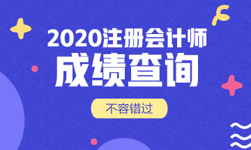 南京2020年注會(huì)考試成績(jī)查詢(xún)時(shí)間