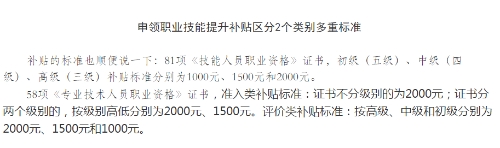 持有高級會計證可申領(lǐng)職業(yè)技能提升補貼