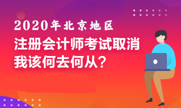 北京CPA考試取消！備考好幾個(gè)月的我該何去何從！