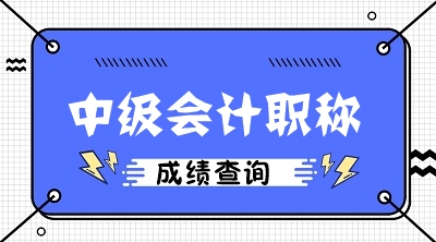 2020年寧夏銀川中級會計什么時候能查分？