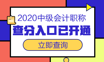 內(nèi)蒙古2020年中級會計職稱成績查詢?nèi)肟谝验_通