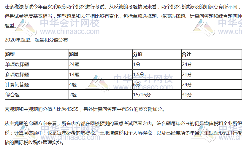 2021年注會《稅法》科目特點及學(xué)習(xí)建議