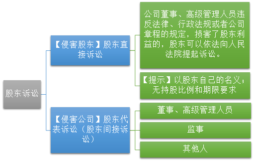 2021中級會計職稱經(jīng)濟法預(yù)習(xí)知識點：股東訴訟