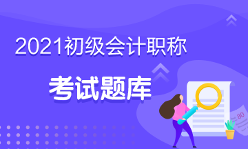 北京2021初級會計考試在線題庫包含什么？