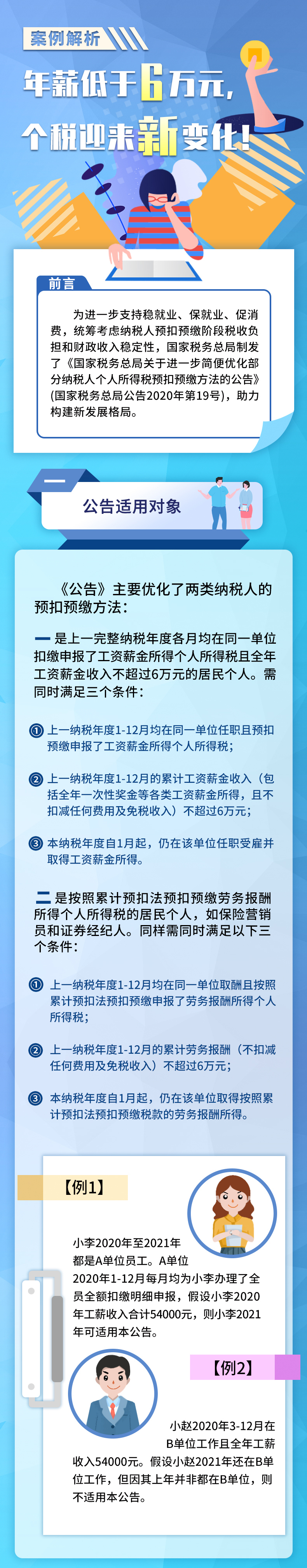 案例解析丨年薪低于6萬(wàn)元，個(gè)稅迎來(lái)新變化！