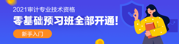 2021年審計(jì)師零基礎(chǔ)預(yù)習(xí)課程已經(jīng)全部開通