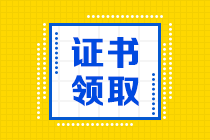 山東2020初中級經(jīng)濟師證書領取時間公布了嗎？