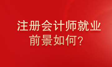 注冊會計師就業(yè)前景怎么樣？為什么這么多人報考注冊會計師？