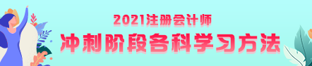 注會(huì)考前沖刺階段該如何復(fù)習(xí)？有什么方法？