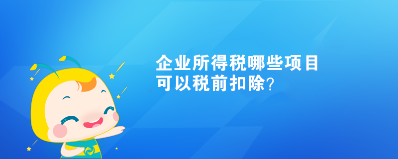 企業(yè)所得稅哪些項(xiàng)目可以稅前扣除？