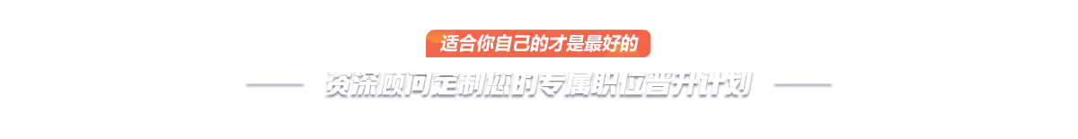 資深顧問(wèn)定制您的專屬職位晉升計(jì)劃