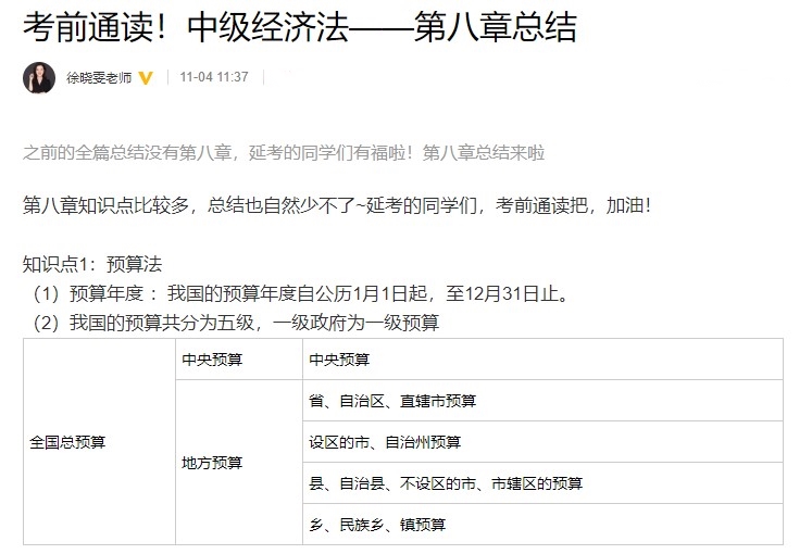 徐曉雯：考前通讀！中級(jí)會(huì)計(jì)經(jīng)濟(jì)法精華考點(diǎn)總結(jié)【第8章】
